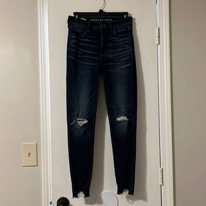 American eagle dark washed jeans